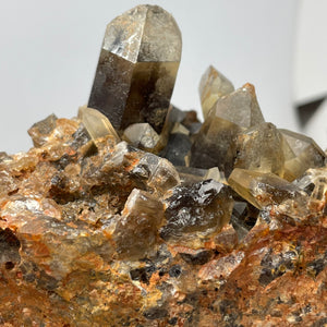 Australian Citrine Smokey Quartz cluster w/ Phantoms