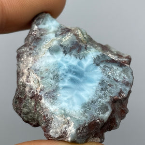 Larimar semi polished specimen