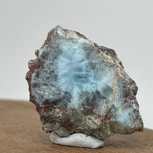 Larimar semi polished specimen