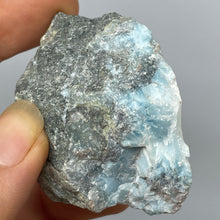 Larimar semi polished specimen