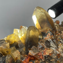 Australian Citrine Smokey Quartz cluster w/ Phantoms