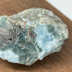 Larimar crystal - Blue Pectolite