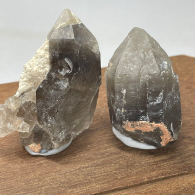 Australian Smokey Quartz crystals x 2 pcs