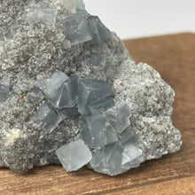 Fujian Blue Fluorite on Smokey Quartz