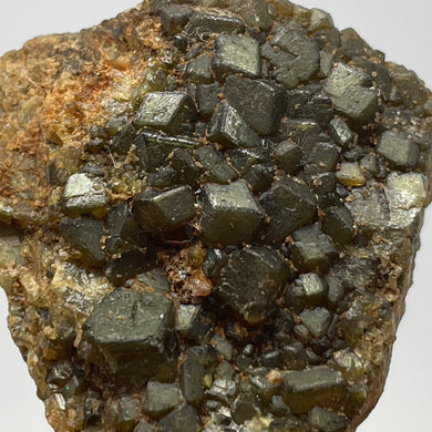 Australian Andradite Garnet crystal on Dunite