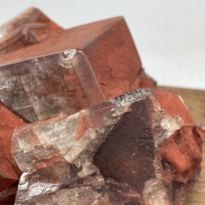 Chocolate Calcite crystal specimen