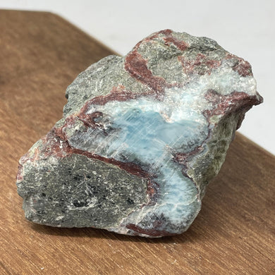 Larimar crystal - Blue Pectolite