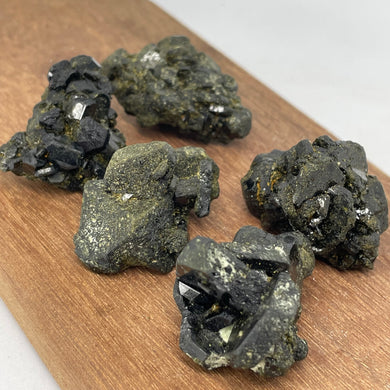 Epidote crystal cluster - intuitively picked