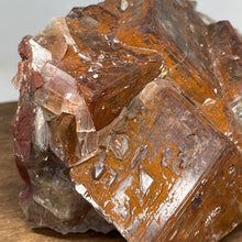 Chocolate Calcite crystal specimen