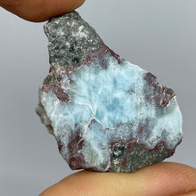 Larimar semi polished specimen