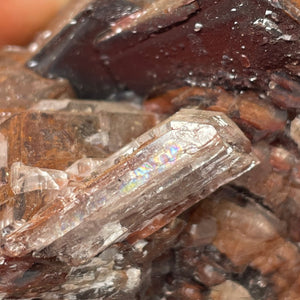 Chocolate Calcite crystal specimen