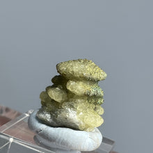 Pagoda Calcite with Natural Iridescent Chalcopyrite