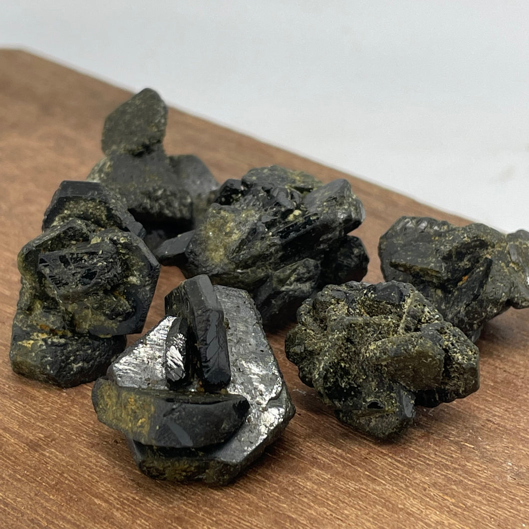 Epidote crystal cluster - intuitively picked