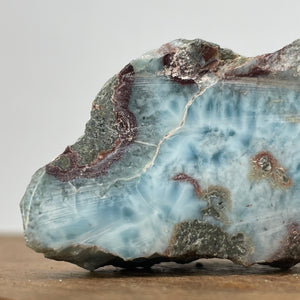 Larimar semi polished specimen