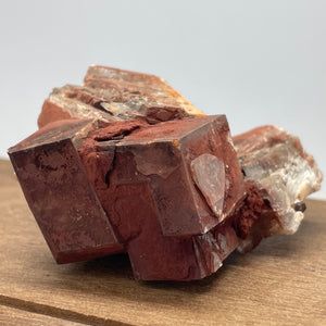 Chocolate Calcite crystal specimen