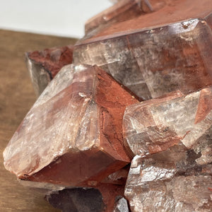 Chocolate Calcite crystal specimen