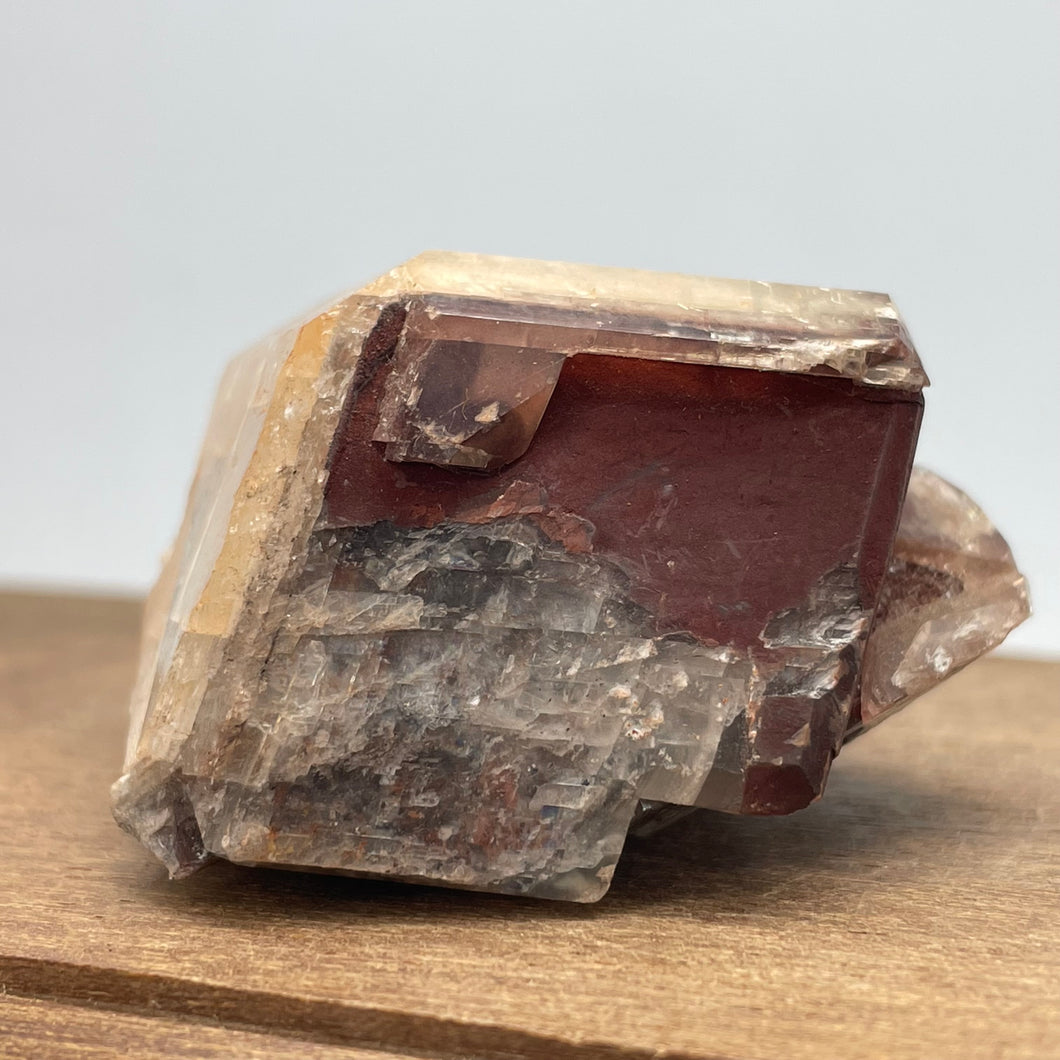 Chocolate Calcite crystal specimen