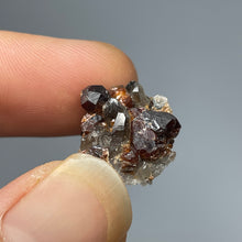 Spessartine Garnet w/ Smokey Quartz - intuitively picked