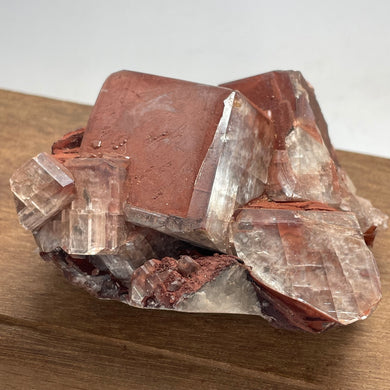 Chocolate Calcite crystal specimen