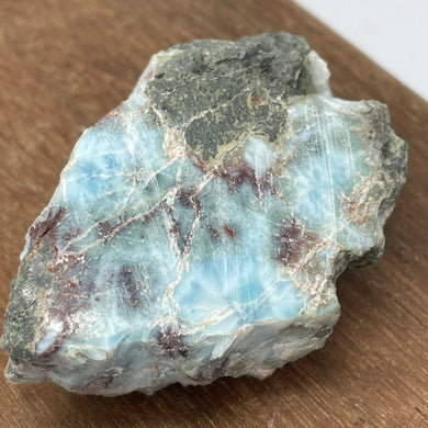 Larimar crystal - Blue Pectolite