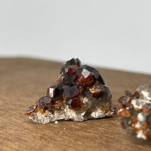 Spessartine Garnet w/ Smokey Quartz - intuitively picked