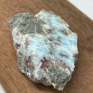 Larimar crystal - Blue Pectolite