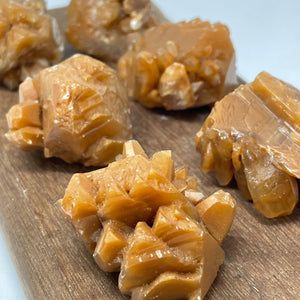 Caramel Calcite crystal - intuitively picked