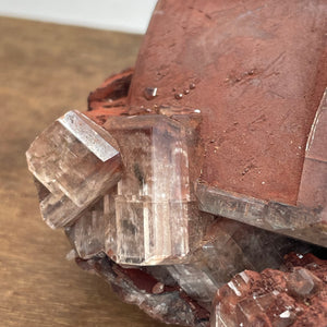 Chocolate Calcite crystal specimen