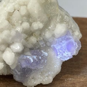 Octahedral Fluorite on Candle Quartz