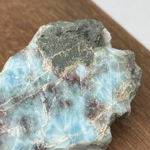 Larimar crystal - Blue Pectolite