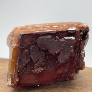 Chocolate Calcite crystal specimen