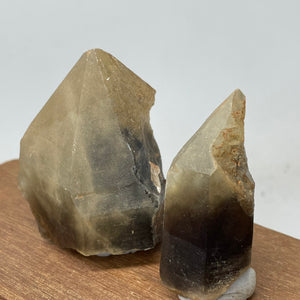 Australian Citrine Smokey Quartz crystals w/ Phantoms x 2pcs