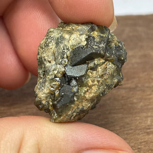 Australian Andradite Garnet crystal on Dunite