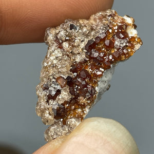 Spessartine Garnet with Hyalite Opal (UV Reactive)