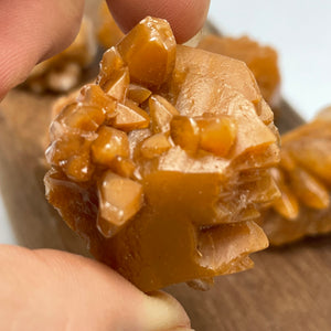 Caramel Calcite crystal - intuitively picked