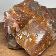 Chocolate Calcite crystal specimen