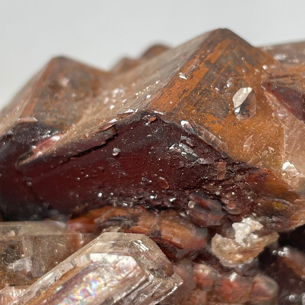 Chocolate Calcite crystal specimen