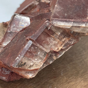 Chocolate Calcite crystal specimen