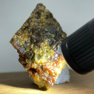 Australian Andradite Garnet crystal on Dunite