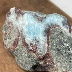 Larimar crystal - Blue Pectolite