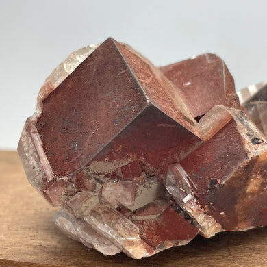 Chocolate Calcite crystal specimen