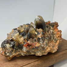 Australian Citrine Smokey Quartz cluster w/ Phantoms