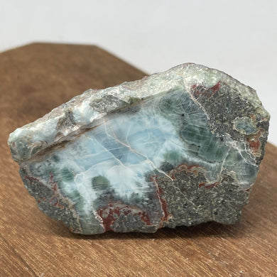 Larimar crystal - Blue Pectolite